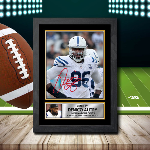 Denico Autry printed autograph poster print