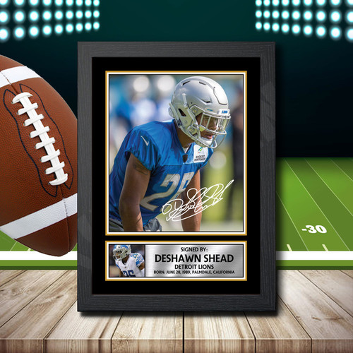 Deshawn Shead 2 printed autograph poster print