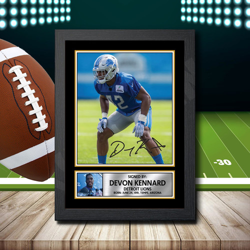 Devon Kennard 2 printed autograph poster print