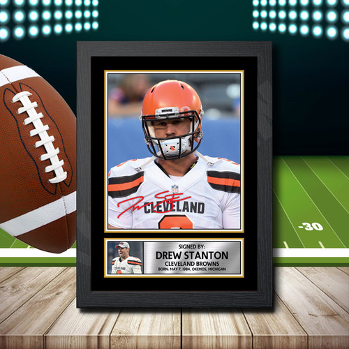 Drew Stanton 2 printed autograph poster print