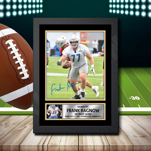 Frank Ragnow printed autograph poster print