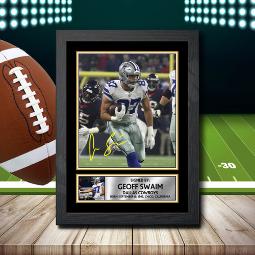 Geoff Swaim printed autograph poster print