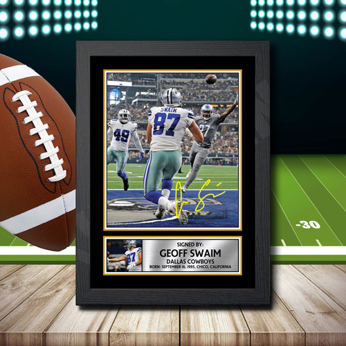 Geoff Swaim 2 printed autograph poster print