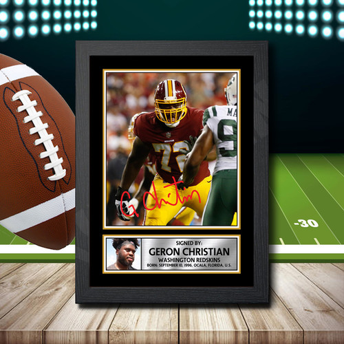 Geron Christian 2 printed autograph poster print