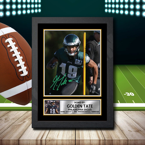 Golden Tate printed autograph poster print