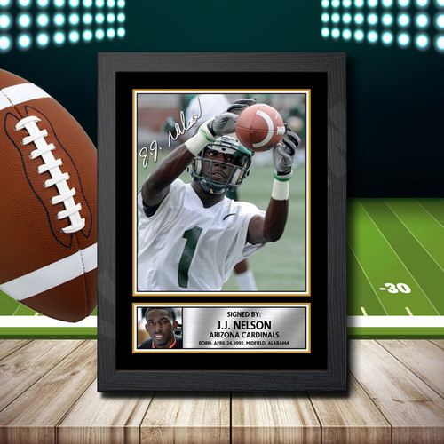 J.J. Nelson 2 printed autograph poster print