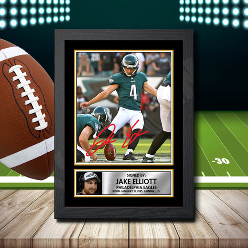 Jake Elliott printed autograph poster print