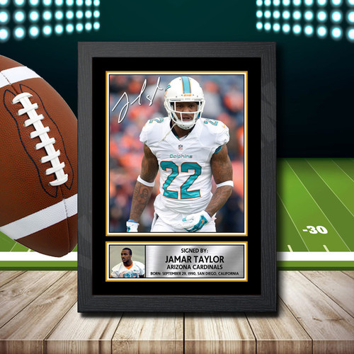 Jamar Taylor 2 printed autograph poster print