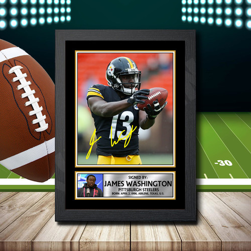James Washington printed autograph poster print