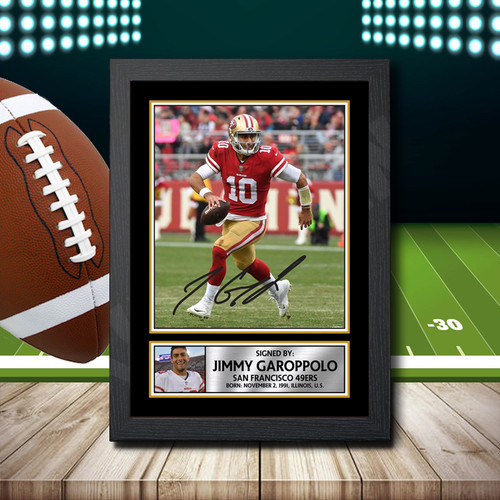 Jimmy Garoppolo 2 printed autograph poster print