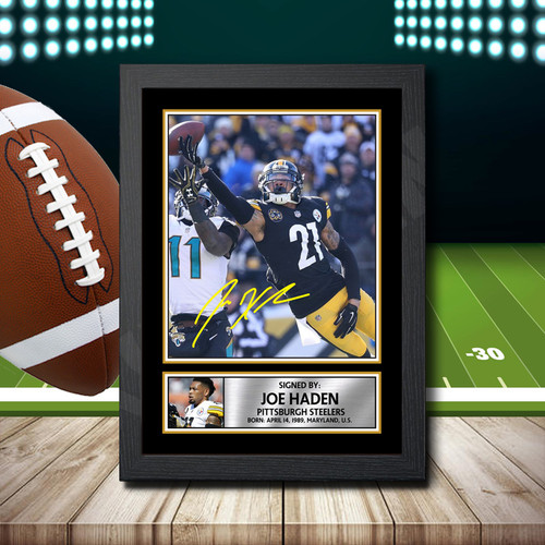 Joe Haden 2 printed autograph poster print