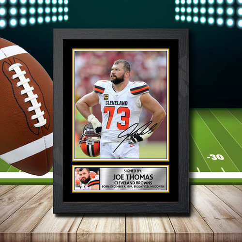 Joe Thomas printed autograph poster print