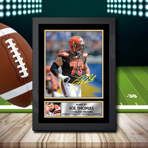 Joe Thomas 2 printed autograph poster print
