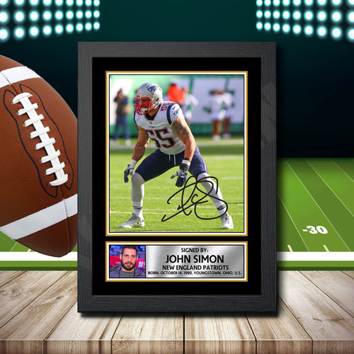 John Simon 2 printed autograph poster print