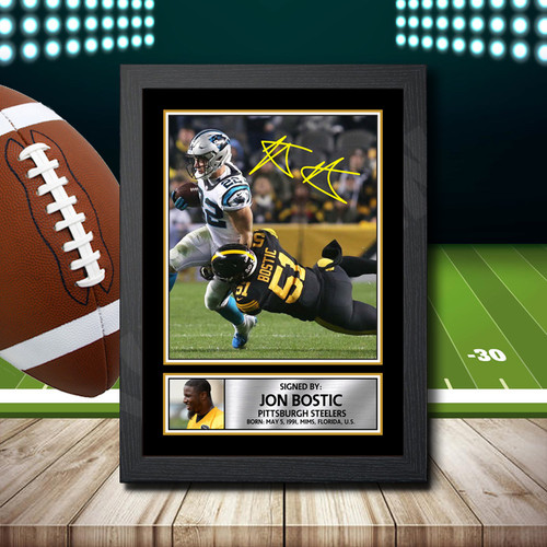 Jon Bostic printed autograph poster print