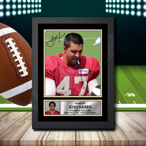 Josh Harris 2 printed autograph poster print