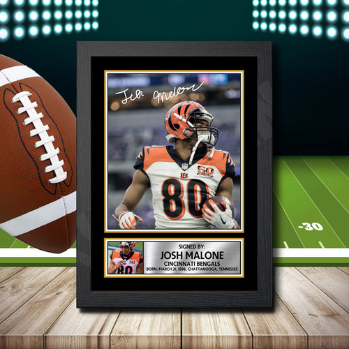 Josh Malone 2 printed autograph poster print