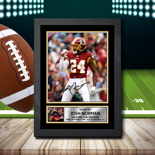 Josh Norman 2 printed autograph poster print