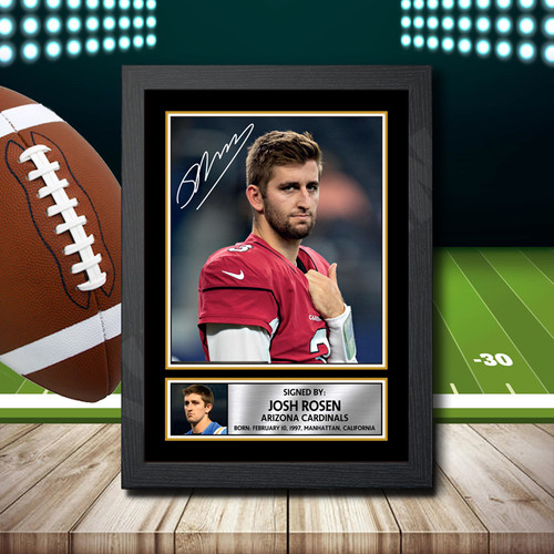 Josh Rosen 1 printed autograph poster print