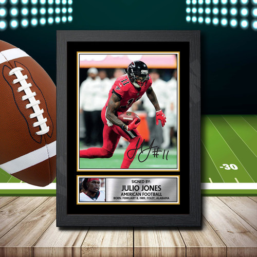 Julio Jones 2 2 printed autograph poster print