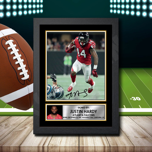 Justin Hardy 2 printed autograph poster print