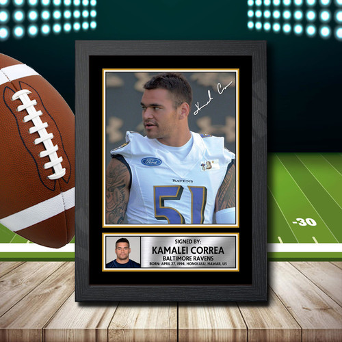 Kamalei Correa 2 printed autograph poster print