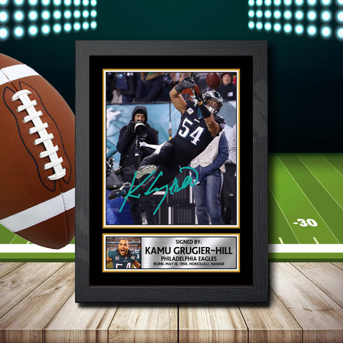 Kamu Grugier-Hill printed autograph poster print