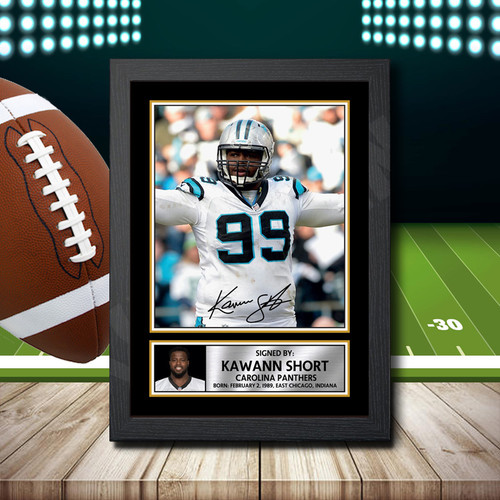 Kawann Short 1 printed autograph poster print