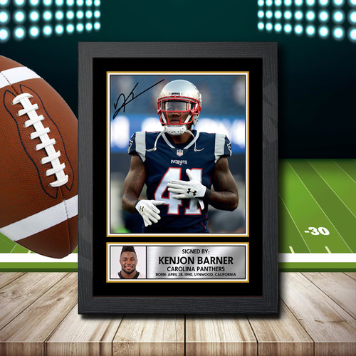 Kenjon Barner 1 printed autograph poster print