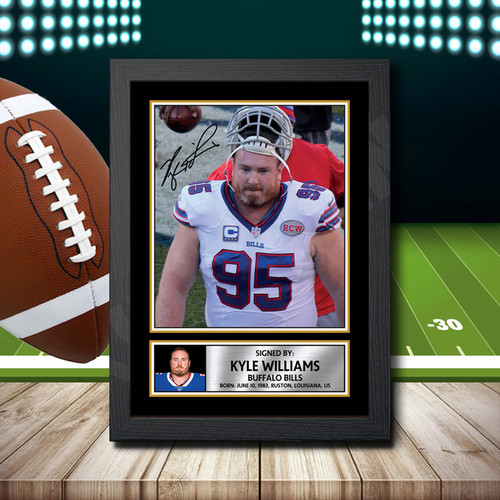 Kyle Williams 1 Printed Autograph NFL Star Poster Print