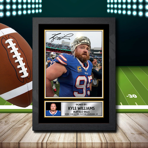 Kyle Williams 2 Printed Autograph NFL Star Poster Print