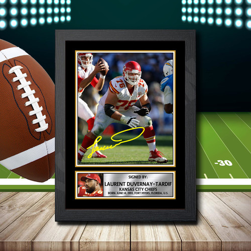 Laurent Duvernay-Tardif printed autograph poster print