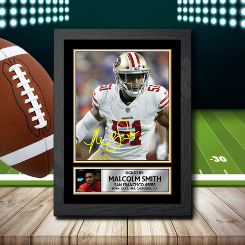 Malcolm Smith 2 printed autograph poster print