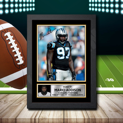 Mario Addison 1 printed autograph poster print