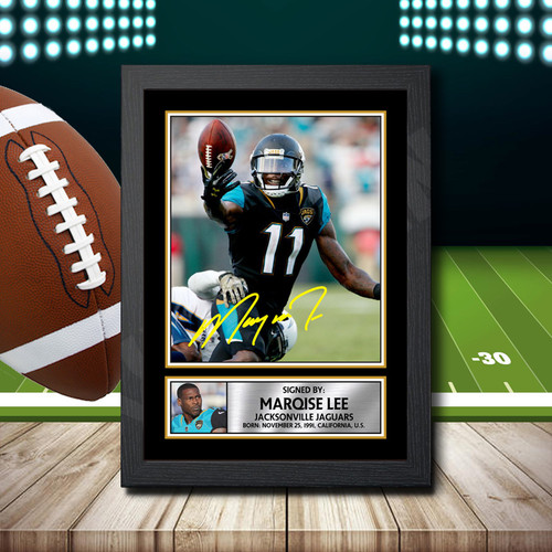 Marqise Lee printed autograph poster print