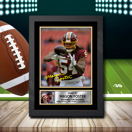 Mason Foster printed autograph poster print
