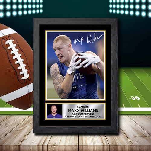 Maxx Williams 1 printed autograph poster print