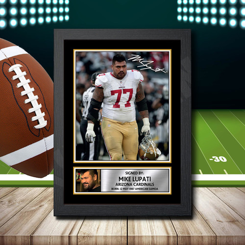 Mike Lupati 1 printed autograph poster print