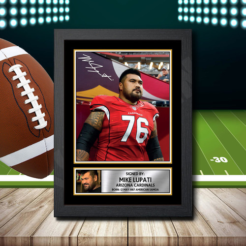 Mike Lupati 2 printed autograph poster print