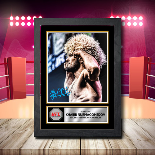 Khabib Nurmagomedov Ufc printed autograph poster print