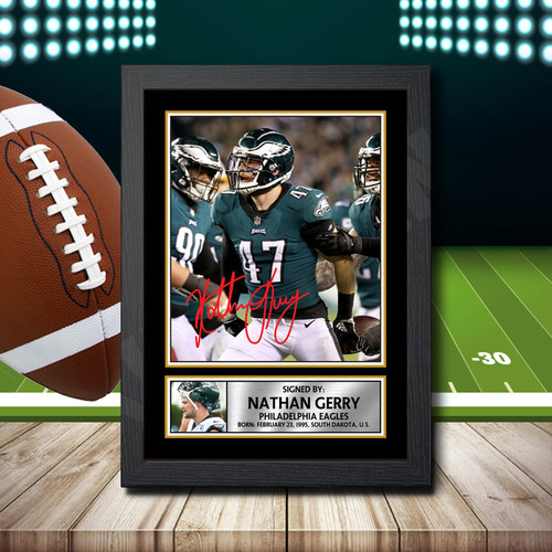 Nathan Gerry printed autograph poster print