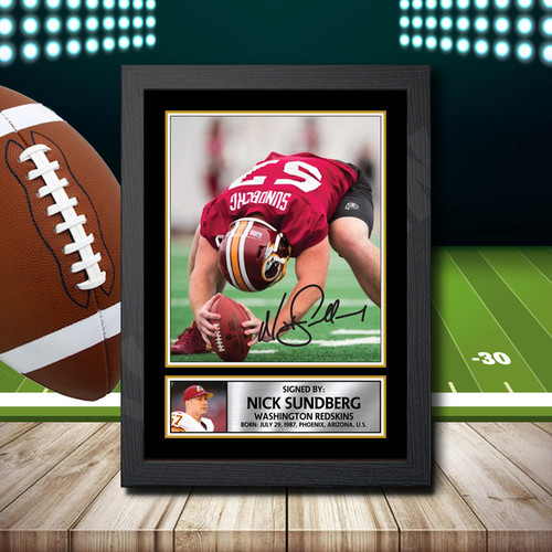 Nick Sundberg 2 printed autograph poster print