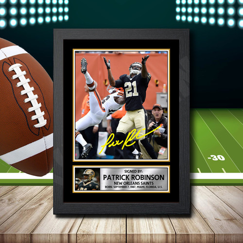 Patrick Robinson 2 printed autograph poster print