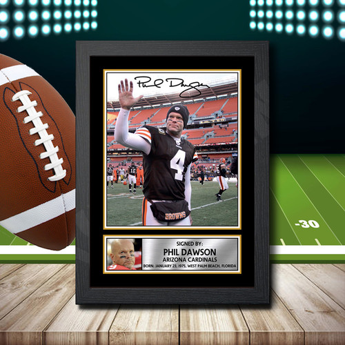 Phil Dawson 1 printed autograph poster print