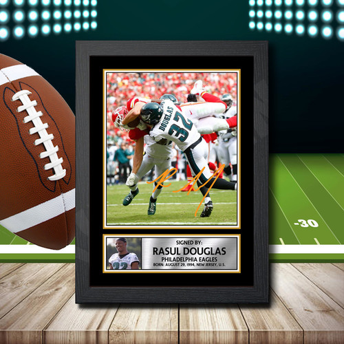 Rasul Douglas printed autograph poster print