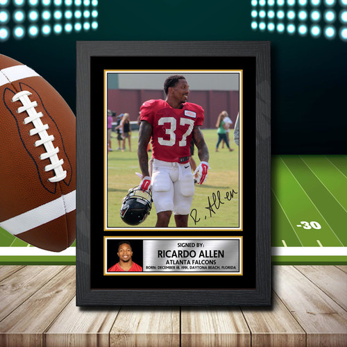 Ricardo Allen 1 printed autograph poster print