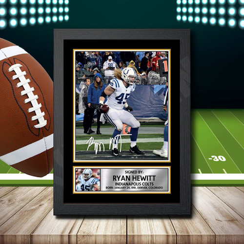 Ryan Hewitt 2 printed autograph poster print