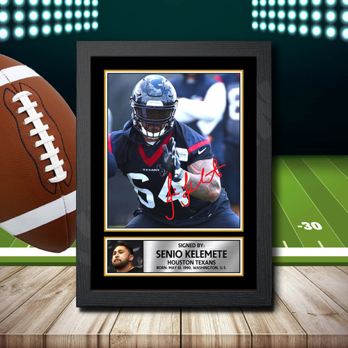 Senio Kelemete printed autograph poster print