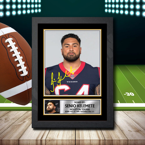 Senio Kelemete 2 printed autograph poster print