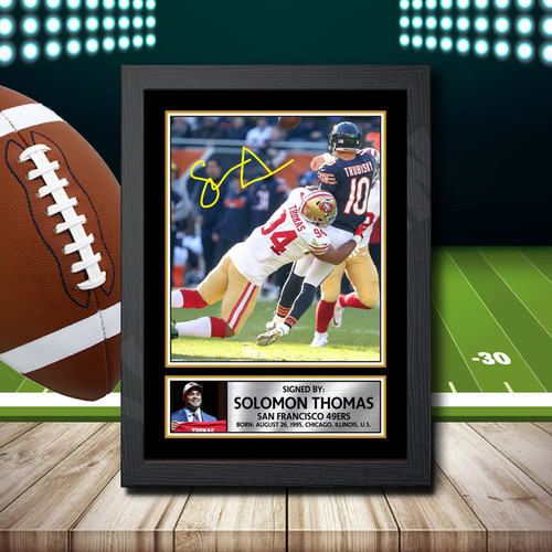Solomon Thomas 2 printed autograph poster print